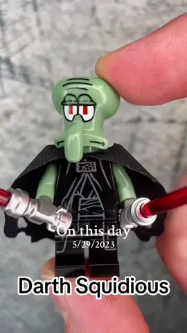 I’m very tempted to make another silly Star Wars video like this. Who would you want to see made into Lego like this? 😄❤️ #bego_luilder #imthatlegoguy #lego_legate #onthisday #darthsquidious #spongebob #squidwardtentacles #darkside #darthsideous #lego #customlegominifigs 