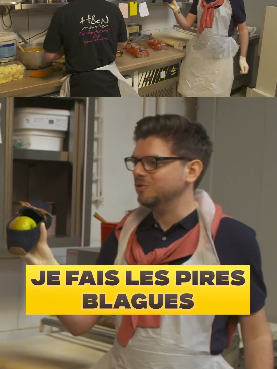 Ça ne le fait pas du tout rire 😅 #lepirestagiaire #pirestagiaire #patissier #prank #gregguillotin