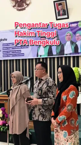 Selasa, 28 Mei 2024 Pengadilan Tinggi Agama Bengkulu menyelenggarakan pengantar tugas untuk empat hakim tinggi yang akan pindah tugas ke satker baru. Adapun hakim tinggi yang akan pindah tugas yaitu : 1. Drs. H. Yayan Atmaja, S.H.,M.H. ke PTA Bandar Lampung 2. Dra. Hj. Sarbiati, S.H.,M.H. ke PTA Bandar Lampung 3. Dra. Hj. Jubaedah, S.H.,M.H. ke PTA Banten 4. Dra. Hj. Emmafatri, S.H.,M.H. ke PTA Pekanbaru #humasmahkamahagung  #ditjenbadilag 