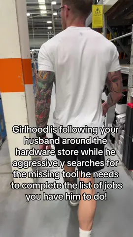 Girlhood is following your husband around the hardware store!! #girlhood 