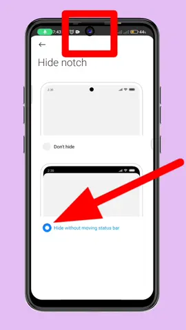 hide notch front camera android settings #grow #account #fyp #foryoupage #fypシ #unfrezzmyaccount #viralvideo 
