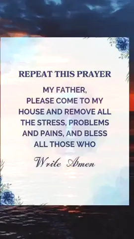 reapeat this prayer