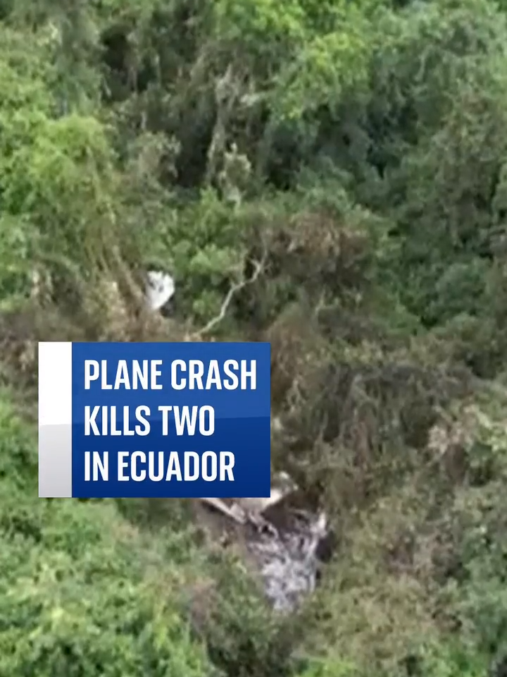 Two people have been killed after a plane crashed into a mountain in Santa Rosa, Ecuador. Three people were on board the aircraft, with the third passenger being seriously injured.  #Ecuador #SantaRosa #Plane #Mountain #Crash