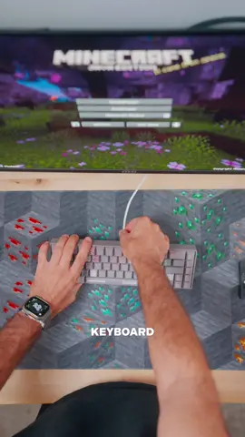 The collab we’ve all been waiting for 🥹 #gaming #tech #keyboard #Minecraft #pcgaming @Higround @Minecraft 