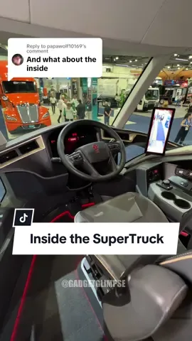 Replying to @papawolf10169 By popular demand, here’s an exclusive look inside the Kenworth SuperTruck 2!🚛✨ Featuring its unique center-positioned driver seat. This design offers enhanced visibility and control, making every drive smoother and safer. Follow @gadgetglimpse to discover more interesting products. #Trucking #TruckingIndustry #Kenworth #Trucker #TruckingLifestyle 