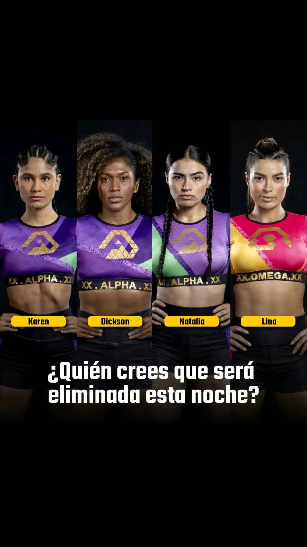 #karen,  #dickson , #natalia y #Lina Lina se preparan para un enfrentamiento decisivo en el #Desafío20Años.  ¿Quién crees que escribirá su última página en esta competencia? #alexaltamirano #equipobeta #teambeta #equipoalpha #desafíothebox #desafiocaracol #colombia 