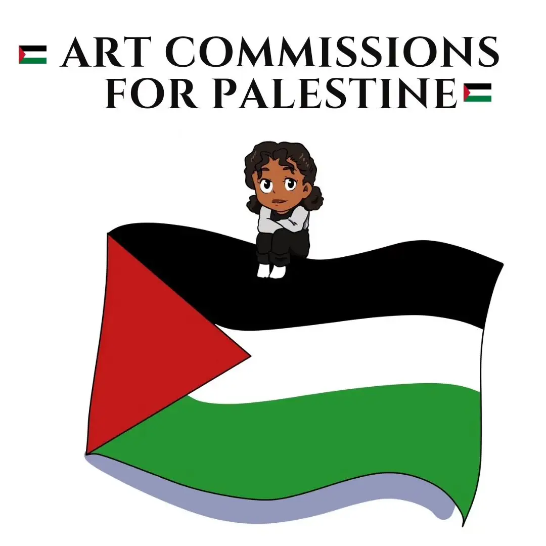 Link to the commission form is up in my bio  UPDATE : 1/4 SLOT TAKEN, 3 SLOTS STILL AVAILABLE  please make sure to spread 🙏🏾❤️ #ceasefirenow #palestinewillbefree #gazastrip #gaza #alleyesonrafah #freepalestine #palestine #artist #commissions #artcommission #artforpalestine #art #palestine🇵🇸 #rafah #ceasefire #fyp #fypart #artok #digitalart #digitalartist #procreate #clipstudiopaint 