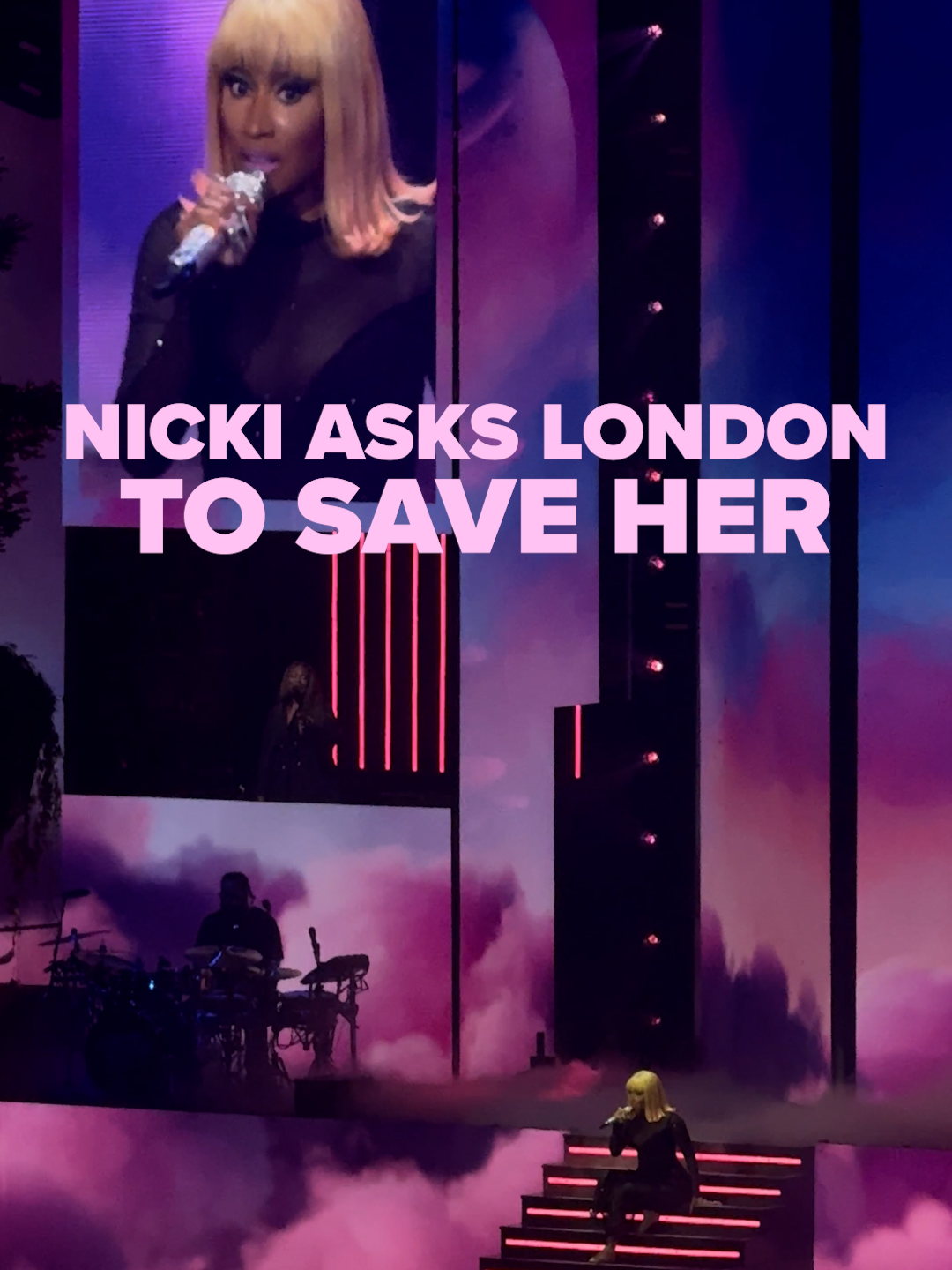 When Mother Nicki asks you to save her, you deliver 🙏 💖 #nickiminaj #gagcitylondon #gagcitytour #pinkfriday