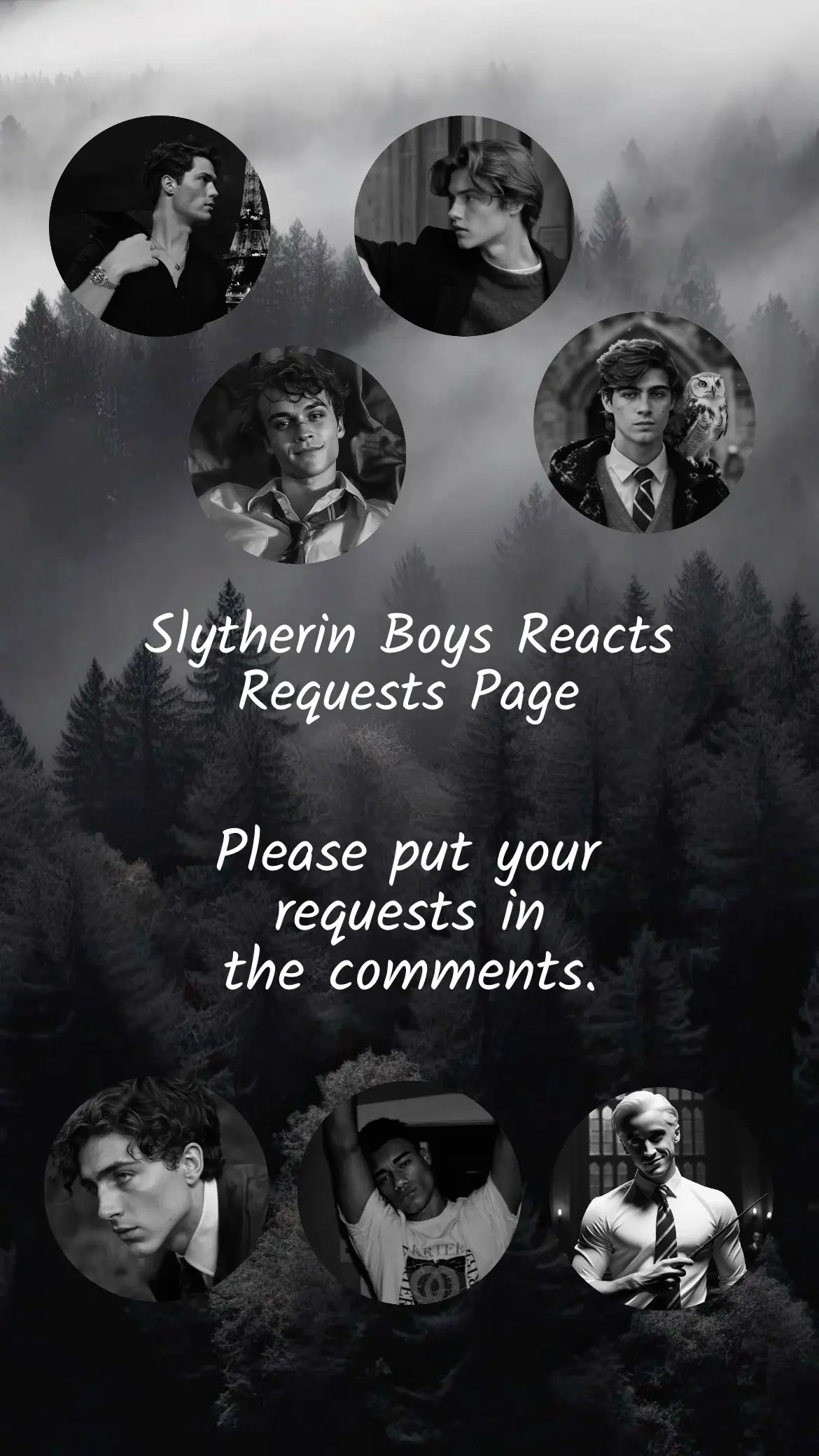 Requests🤍🤍🤍 #tomriddle #mattheoriddle #enzoberkshire #theonott #regulusblack #blaisezabini #dracomalfoy #slytherinboys #slytherinboysreact #slytherin #slytherin🐍 #fyp #dracotok #riddlebrothers #tomriddletok #mattheoriddlepov 