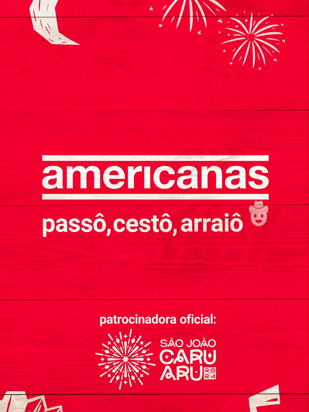 passou, cestou, meu coração... é Americanas no São João de Caruaru 🪗❤️ a cestinha mais famosa do Brasil vai marcar presença no evento com muuuito estilo 😍 quantos americaners eu encontro lá? comenta aqui! #AmericanasEmCaruaru #SãoJoãoDeCaruaru #SãoJoãoÉNaAmericanas #PassouCestou #sãojoãonotiktok #sãojoão