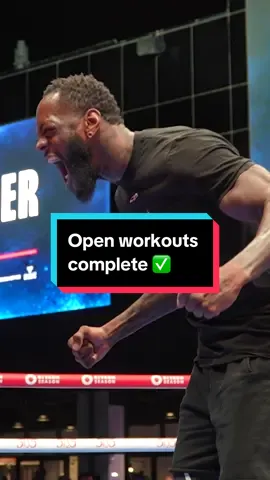 Open workouts complete ✅ We are in for a great night of boxing 🥊 Buy 5 vs 5: Queensberry vs Matchroom on June 1, LIVE on TNT Sports Box Office ▶️ #boxing #tnt #tntsports #fight #ko #knockout #riyadhseason #saudi #saudiarabia #deontaywilder 