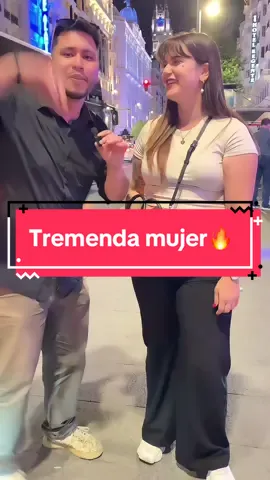 Tremenda mujer🔥  #viral #viralvideo #madrid #spain #entrevista #reels #parati 
