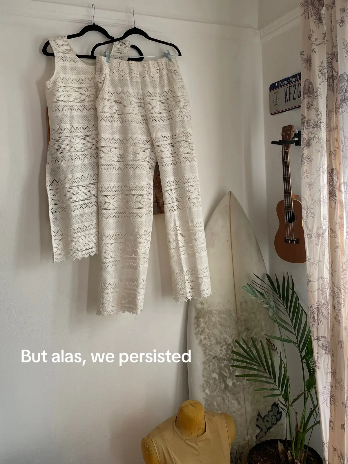 This is why we never leave fun fabric behind at the thrift #sewing #upcycledfashion #thrifted #sewingtiktok #DIY #60sfashion 