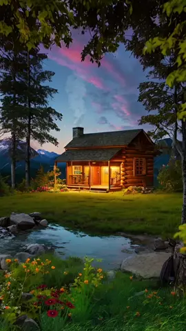 #peaceful #Summer #night #Home #relaxingplaces #naturescenery #naturelover #cozyathome #amazingview #asmr #relaxing #music #videobackground #nightvibes #foryou #cabinlife #fyp #tranquility #aesthetic #clouds 