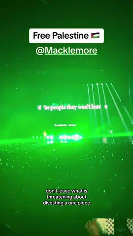 Macklemore concert in Paris #freepalestine🇵🇸❤️ @Macklemore 