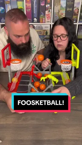 A Basketball Board Game?! Come Play Foosketball With Us! #boardgames #GameNight #couple #fun 