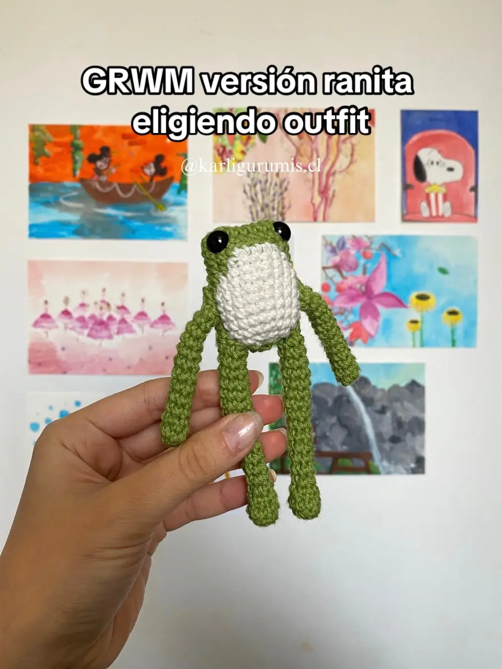 Lo quería subir aquí también porque la amo demasiado 😞 #amigurumi #crochet #froggy #rana 