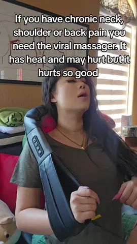 It feels better than someone's hands tbh and really gets the knots out #viralgadgets #techtok #neckmassager #massager 