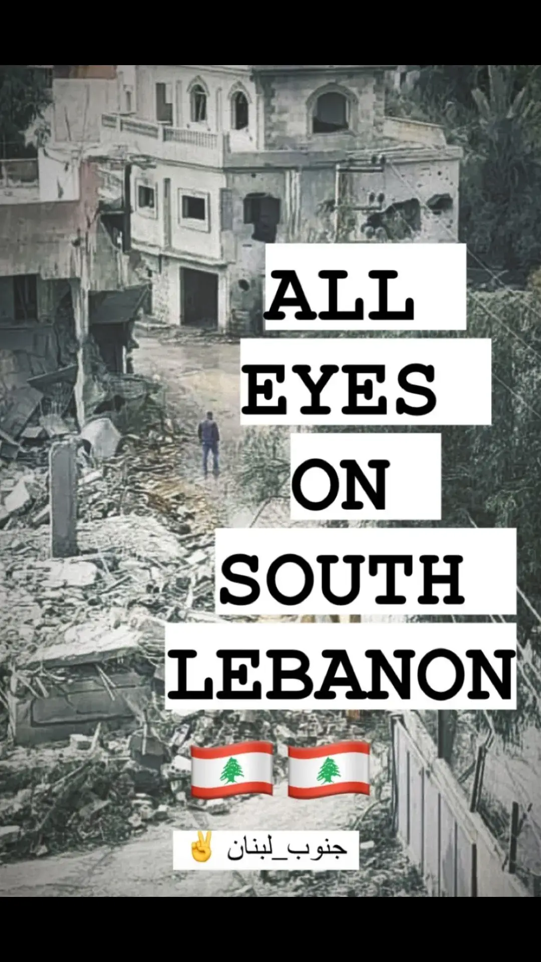 All Eyes On South Lebanon  #lebanon #🇱🇧 