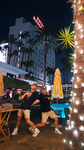 IM ALIVE - That Hollywood feeling.  Just a set of twins dancing on the pool deck at the Hollywood Rosevelt.  review for this hotel coming out soon on 🫵📺 
