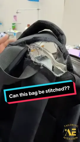 Our tailor at AE Tailoring & Alteration expertly repaired a torn school bag. 😍 If you have any beloved cloth-type items that need repair, get in touch with us. We’re here to help! 😍 #alterations #tailoring #aetailoring #tailoringkl #cherastailor #smallbusinessowner #tailoringselangor #kedaijahitcheras #indiantailoring #punjabitailor #punjabitailorcheras #malaytailor #sareeblousecheras 