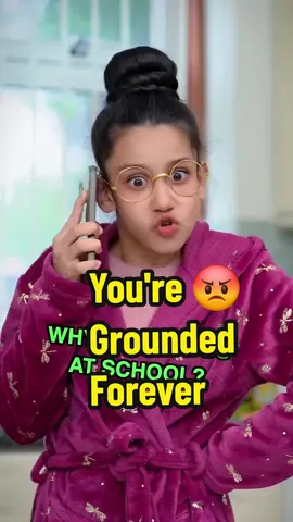 You're Grounded Forever 😡 #comedysketch #comedyskit #relatable #funny #funnyvideos #mombelike #schoollife #foryou #foryoupage 