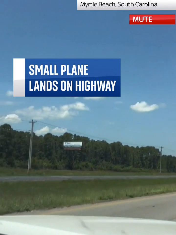 #A small #plane made an #emergency landing on a highway in #SouthCarolina after the #pilot reported #engine issues. The plane, which belongs to an #aviation #academy, was on a maintenance #flight when it experienced an 'in-flight event'. 🔗Tap the link in the bio for more