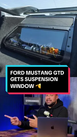 Ford Mustang GTD gets a window that let's you see the suspension! #mustang #fordmustang #ford #fordperformance #mustanggt 