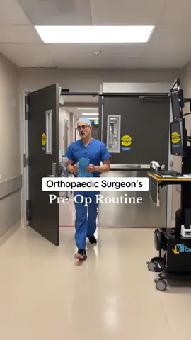 Pre-op prep with Dr. T: A glimpse into the meticulous steps before surgery 👨‍⚕️ #Orthopedics #BehindTheScenes #Surgeon 