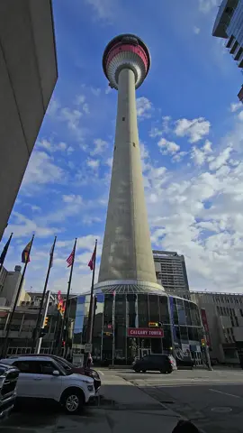Calgary tower best place to visit in downtown#canada #calgary 
