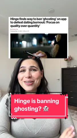 Hinge is BANNING ghosting? 👻 Relationship expert Dr. Sheva gives her insights on Hinge’s proposed ‘Your Turn’ limits to help reduce ghosting and foster intentional communication. What are your thoughts on this new update? #datinginyour30s #datingadviceforwomen #datingapps #bumble #hinge #tinder @Hinge 🖤 