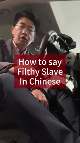How to say Filthy Slave in Chinese? #DanqiuChinese #Mandarin 