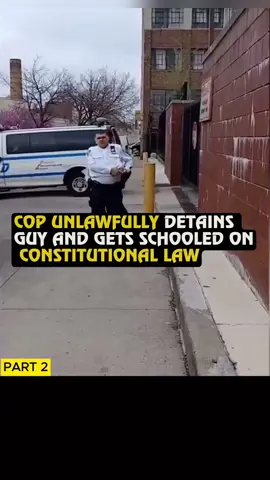 Cop gets schooled on constitutional law #law #cops #police #lawyer #lawsuit #fyp #viralvideo #fypシ #viral #america #usa #stupid #stupidcops #policeofficer #auditing #mistake 