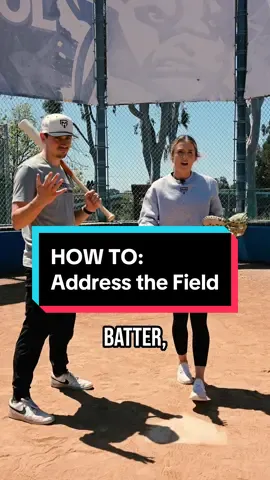 Next time your coach tells you to get loud, try THIS‼️  Address your field with confidence, eye contact, and project📣 Thanks McKenna for the help! #baseball #softball