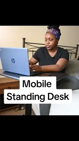 This rolling desk is better than expected. I'm able to work anywhere in the house.  #standingdesk #rollingdesk #workfromhome #sittostand #homeoffice #deskgoals #workspaceinspo #tiktokshop #tiktokshopdeals 