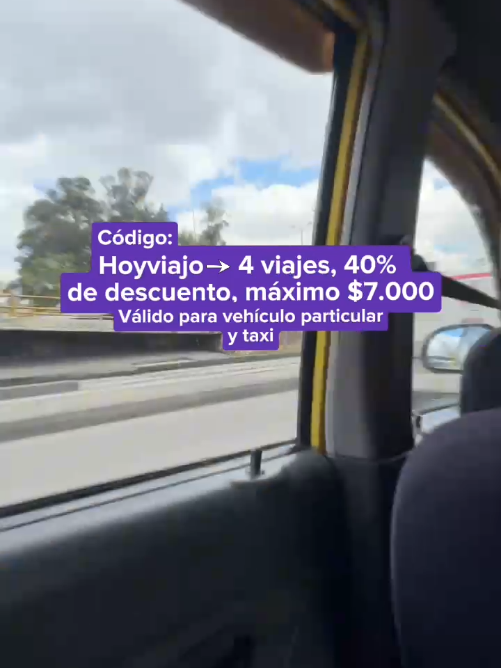 ¿Vas a viajar en #Cabify? Si eres usuario nuevo ingresa el código en la app 💜  #bogota #taxi #medellin #fyp #trend #funny