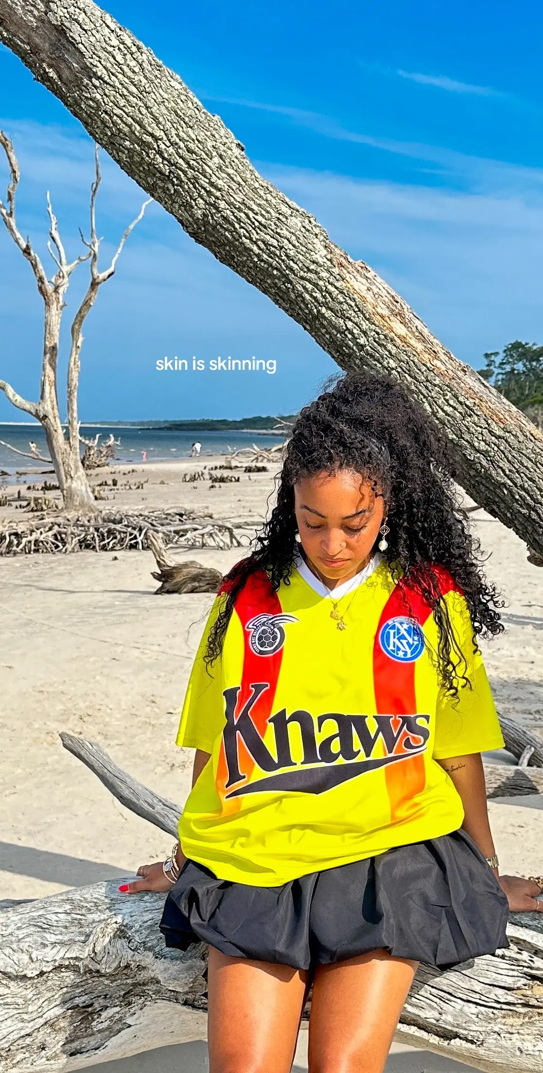 #OOTD #beachdays #jax #soccerjersey #blackgirltiktok  