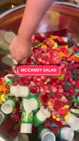 our candy is blended just like us 😅🥰🍭🍬 #candysalad #mcfamily #fyp 