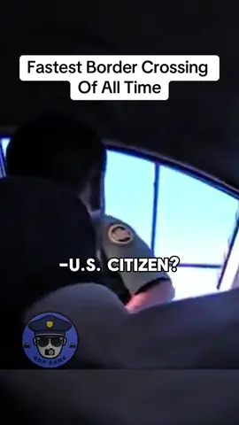Fastest Border Crossing Of All Time | #borderpatrol #border #lawenforcement #police #cops #rights 