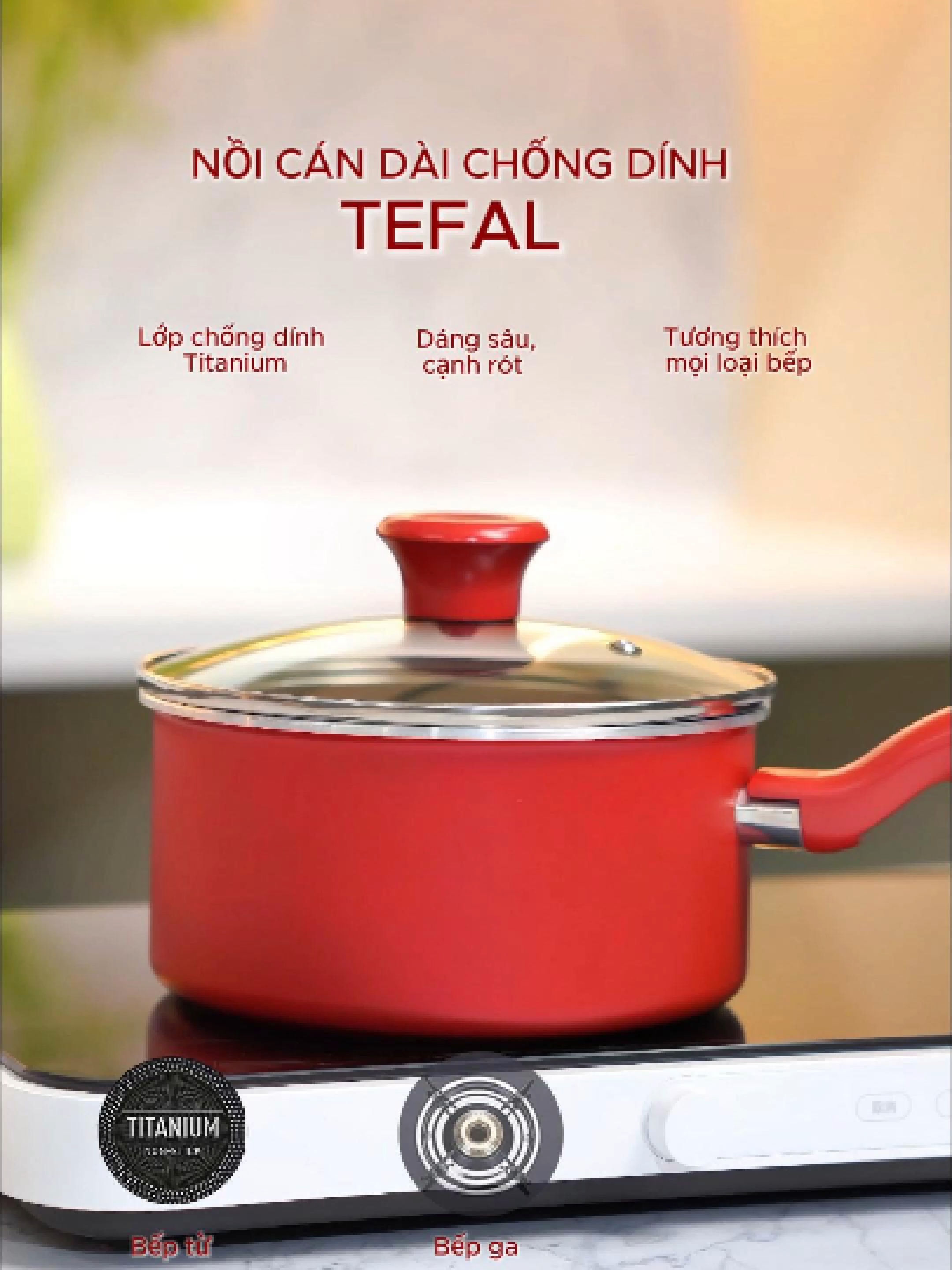 Nồi cán dài Tefal So Chef 18cm chống dính vượt trội đem lại hiệu suất nấu ăn dễ dàng #gigavn #hoplongecommerce #tefalvietnam #tefal #G1352395