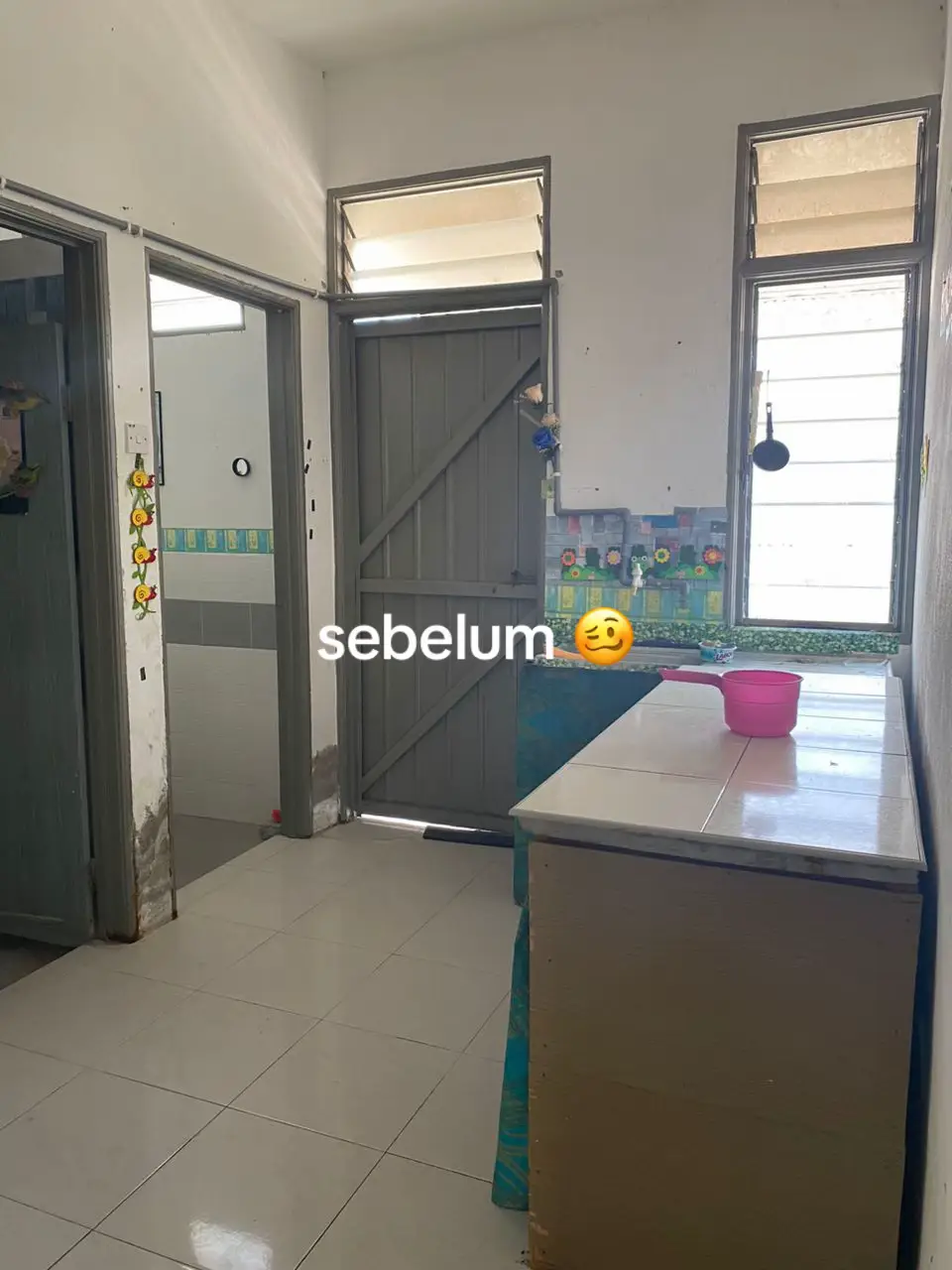 dapur kecilku ❤️❤️ before & after . journey dapur rumah sewa 🥰 #deco#foryou #fyppp 