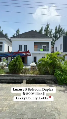 LUXURY 5 BEDROOM FULLY DETACHED DUPLEX FOR SALE  Location: Lekky County, Lekki, Lagos📍🇳🇬 Price : ₦190 Million📌 Features: - [ ] 5 Bedroom  - [ ] BQ - [ ] Fitted Kitchen  - [ ] Massive Living Room - [ ] Aesthetic POP Ceiling - [ ] Top Quality Tiles - [ ] Controllable Light Switches - [ ] Spacious Kitchen with Polished Cupboards - [ ] Spotlight - [ ] Family Lounge - [ ] Ample Parking Space  - [ ]Good Access Road in a well Secured Estate . . ......................................…………………………… 📞 +234 8109197893, +234 9065277779 📩 arealhomesng247@gmail.com 🪩 www.arealhomesng.com 🏠B11 Rossy Mall Complex, Lekki County Homes, Lekki - Lagos #arealhomesng #arealhomesngrealestate #luxuryhomes  #reels #trendingreels #viralpost #oilandgas #apartment  #dubai #nigerianinusa #nigerianindubai #airbnb #ikoyi  #ikoyiclub #realtorsinlagos #realestatelife #investment #chevronlekki #lagos #ajah #trendingsongs #lagos #newhousecheck #newhomeowners #newhouse #asokamakeuptrend #ticktock #ticktockchallenge #amapianochallenge 