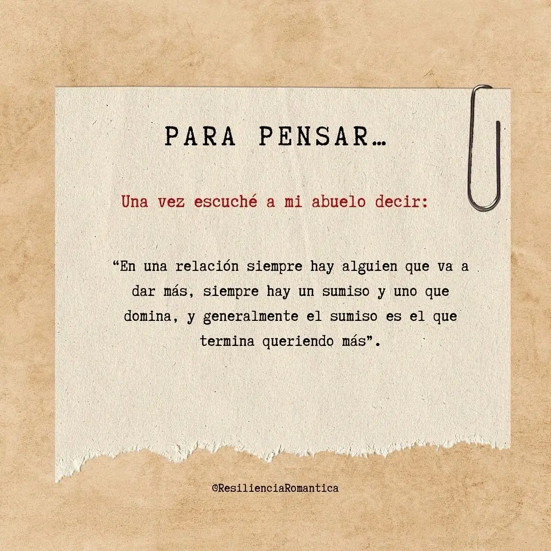 📩 Para reflexionar… #Relaciones #AmorIncondicional #Autoestima #Esperanza #CrecimientoPersonal #Reflexión #AmorPropio #Parejas #Empatía #Entendimiento