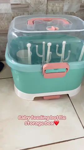 Baby feeding bottles storage box. #babyessentials #babyfeedingbottlestoragebox 