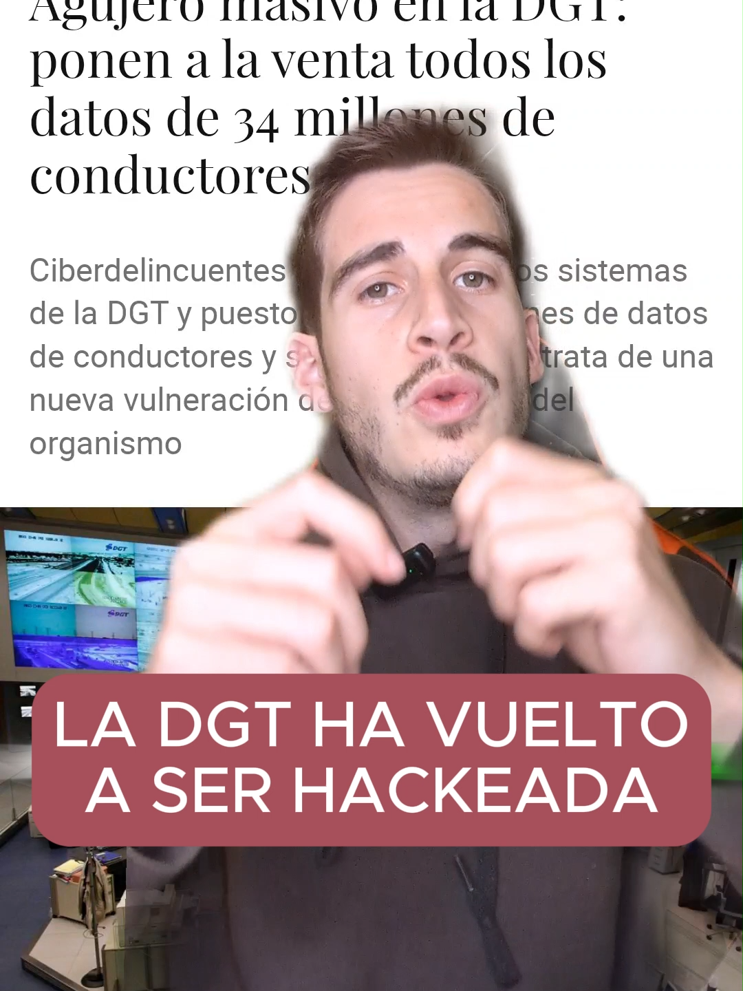 La Dirección General de Tráfico ha vuelto a ser hackeada y han expuesto los datos de millones de condcutores. #ciberseguridad  #privacidad #hacker #proteccion