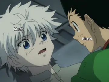 You manage to blush without blushing 😂 #hunterxhunter #gon #hxh #gonfreecs #killua #killuazoldyck #killuaxgon #killugon #anime #fyp #ship 