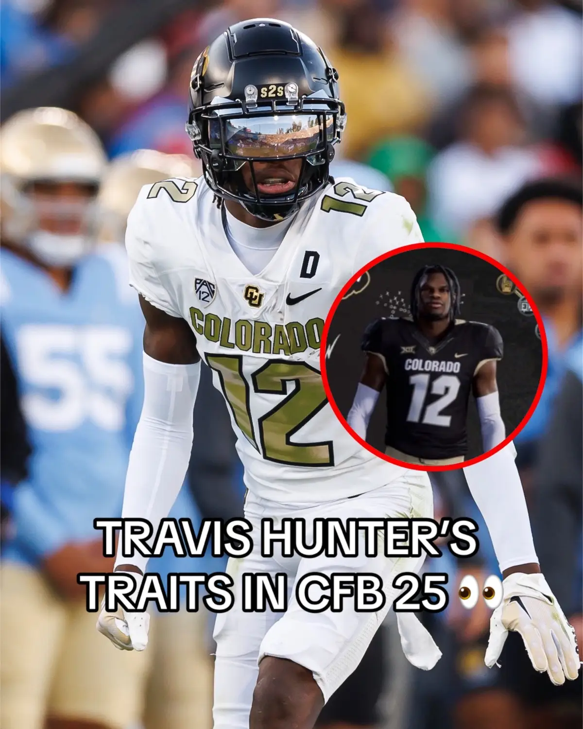 I alr know he gonna be OP af 😭 @Travis Hunter (via @EASPORTSCollege, hayesfawcett3/ig) #travishunter #collegefootball25 #cfb25 #ncaa25 #CollegeFootball #cfb #d1 #football #videogames #xbox #playstation #madden #colorado 