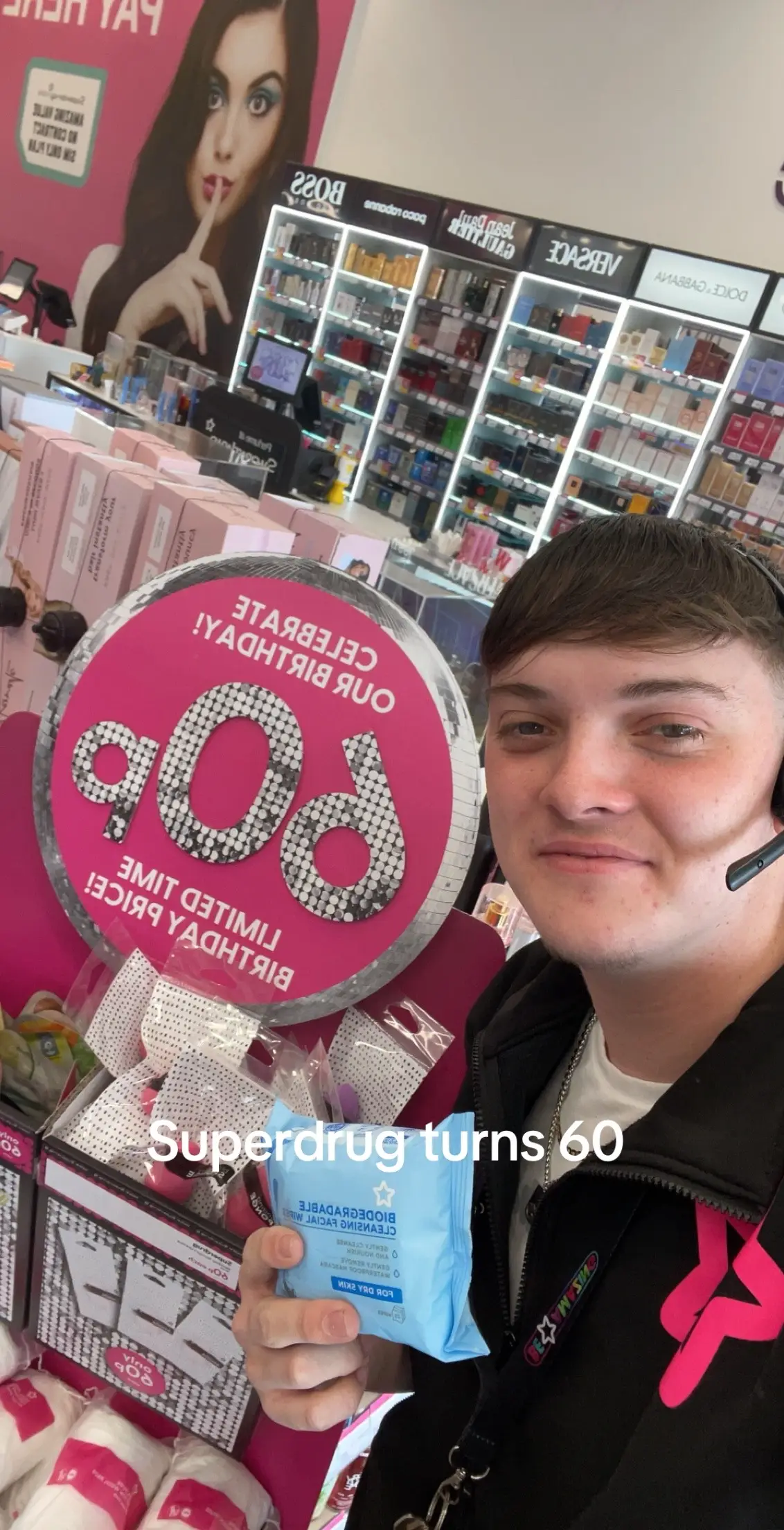 Superdrug turns 60 ❤️ come see what we have. Take a selfie under our birthday arch. 
