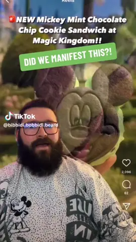 MICKEY MINT CHOCOLATE COOKIE (NOT ICE CREAM) made with buttercream frosting but still that flavor we are looking for. Texture and temperature throw me off however. Ice cream would've been a home run. @Bibbidi.Bobbidi.Beard @Disney For Foodies @Disney Parks  #mint #mickeymouse #mickeyicecream #everythingtastesbettermickeyshaped #Disney 