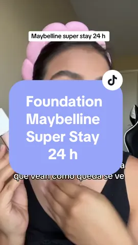 Foundation Maybelline Super Stay 24h #maybelline #base #makeup #test #probando #fullcover #foundation #altacovertura #ticaenmiami🇨🇷🇺🇸 #❤️🐧❤️ @Maybelline NY 
